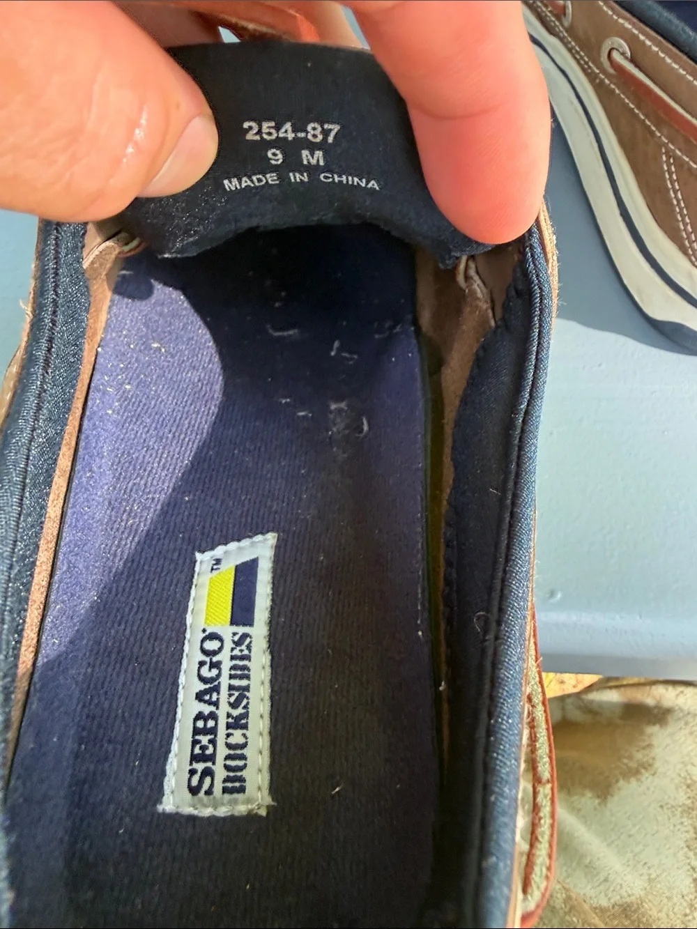 Sebago Dockside Brown Leather & White-Sole Men's Boat Shoes